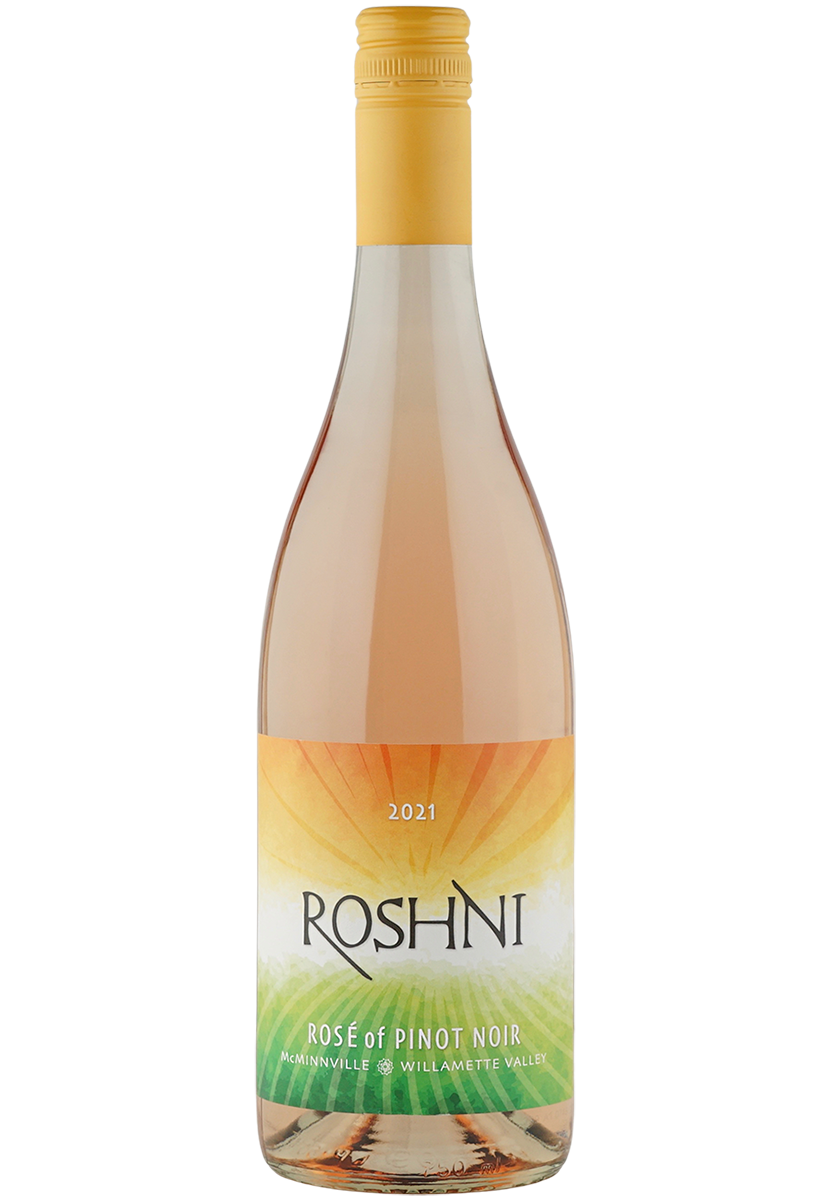 Bottle of Roshni 2021 Rosé of Pinot Noir