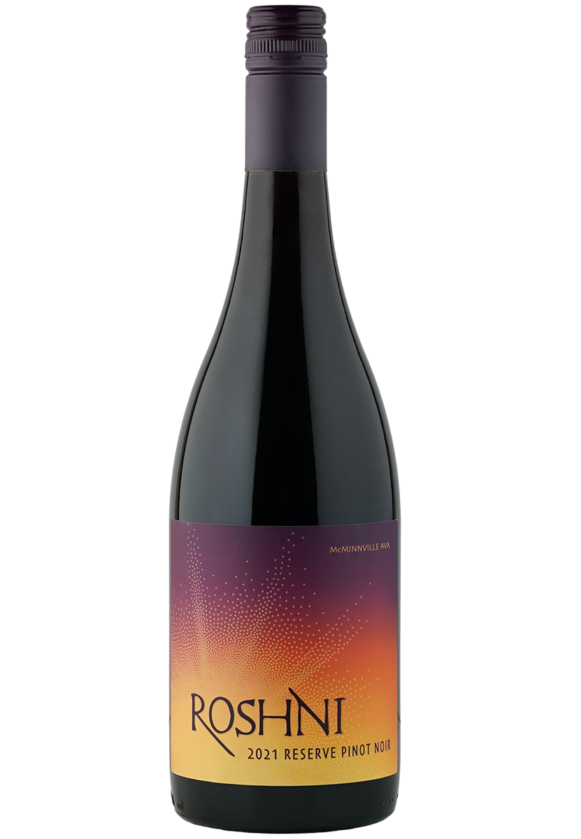 Bottle of Roshni 2021 Reserve Pinot Noir